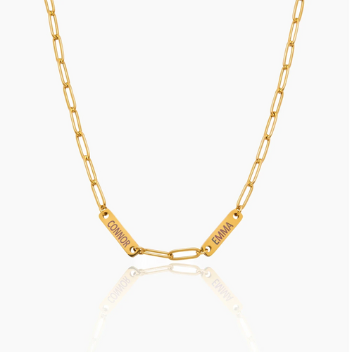Büroklammer-Halskette mit mehreren Namen