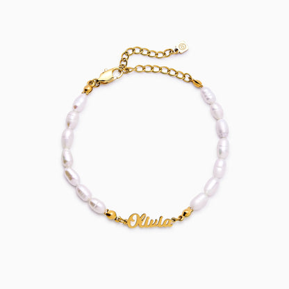 Süßwasserperlen-Armband mit Namen