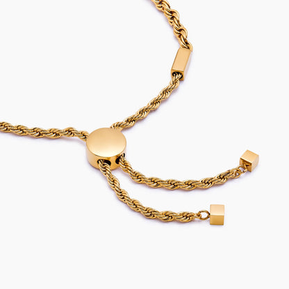 Verstellbares Kordelarmband