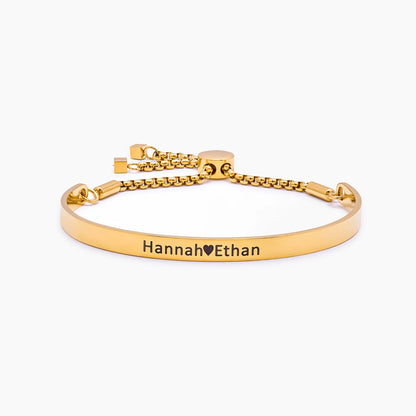 Signature Bar Armband mit Schieber