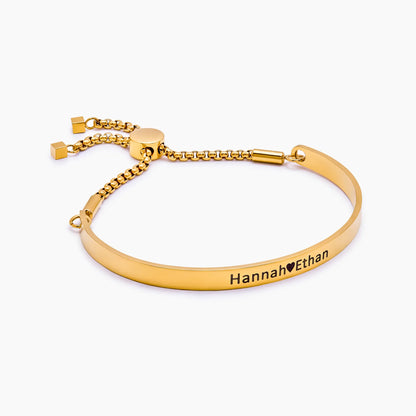 Signature Bar Armband mit Schieber