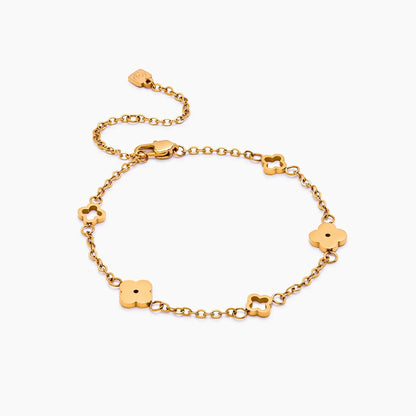 Zartes Kleeblatt-Armband