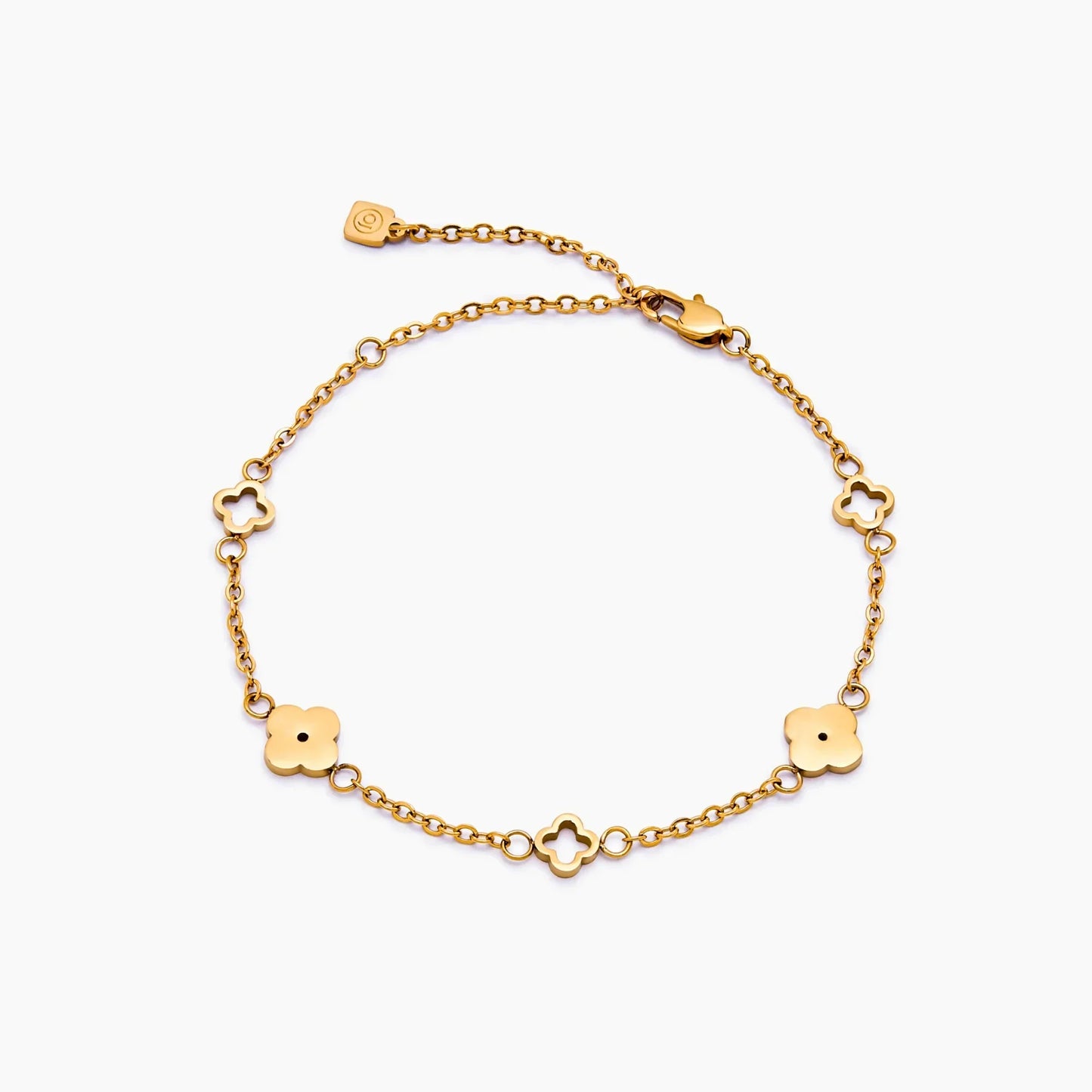 Zartes Kleeblatt-Armband