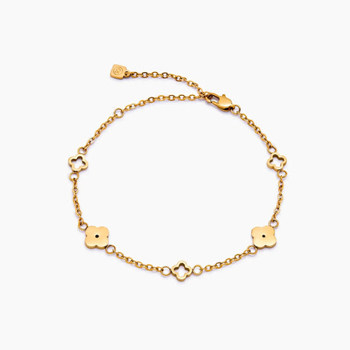 Zartes Kleeblatt-Armband