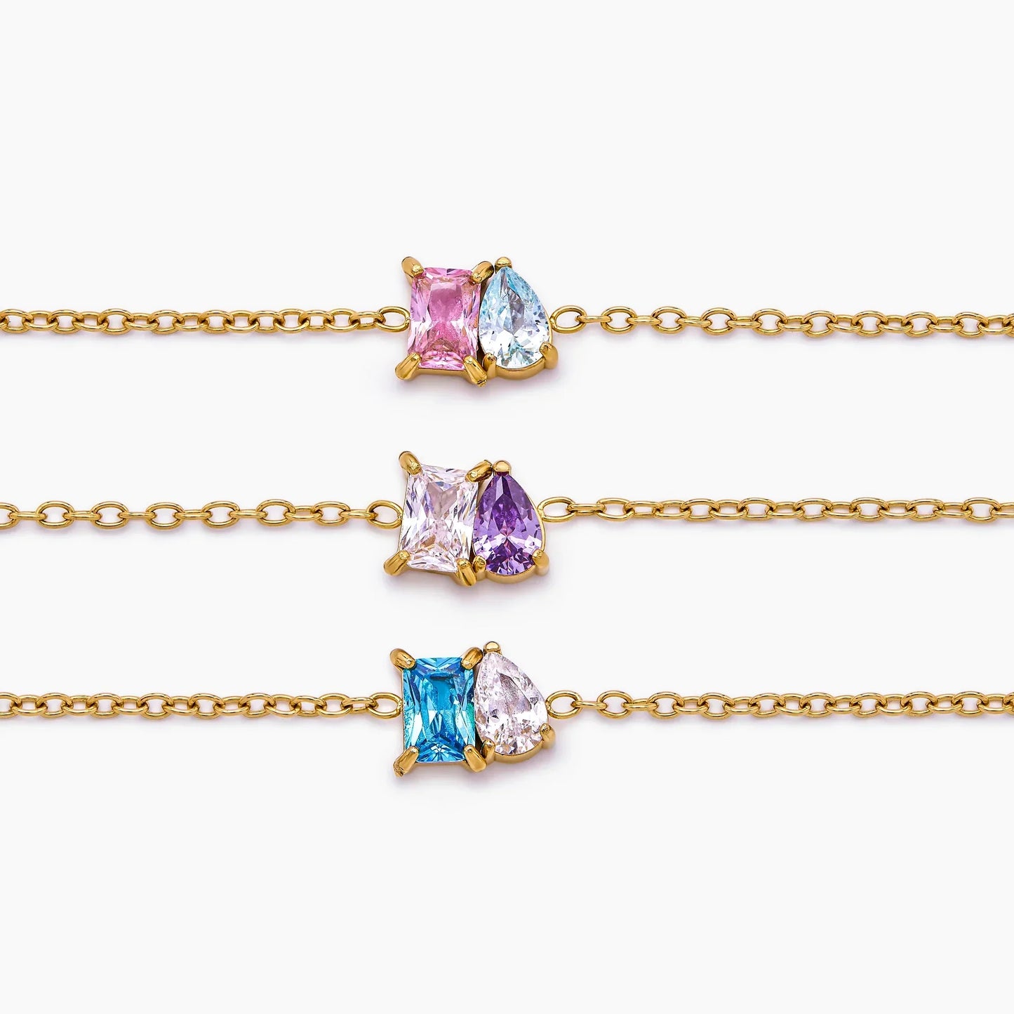 Forever Duo Armband mit Geburtssteinen