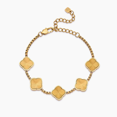 Sunburst-Kleeblatt-Armband