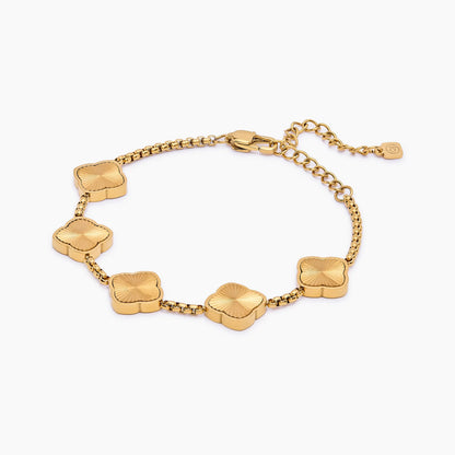 Sunburst-Kleeblatt-Armband