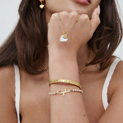 Signature Tennisarmband mit Namen